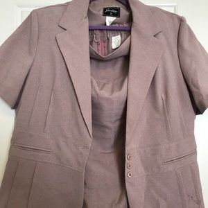 Shortsleeve skirt suit pink 18